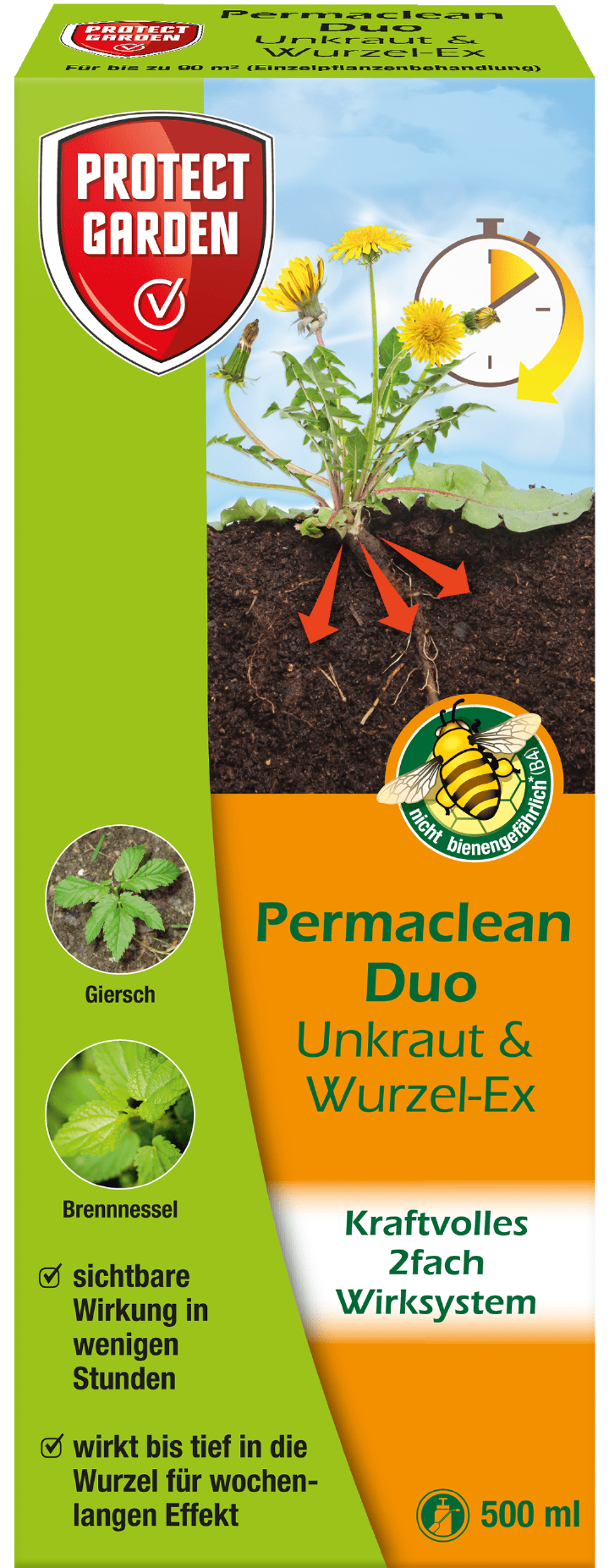 PROTECT GARDEN Permaclean Duo Unkraut & Wurzel-Ex